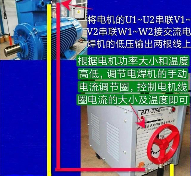 六安電機為您科普電機的通電去濕干燥法。